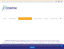 Tablet Screenshot of confiniviaggi.com